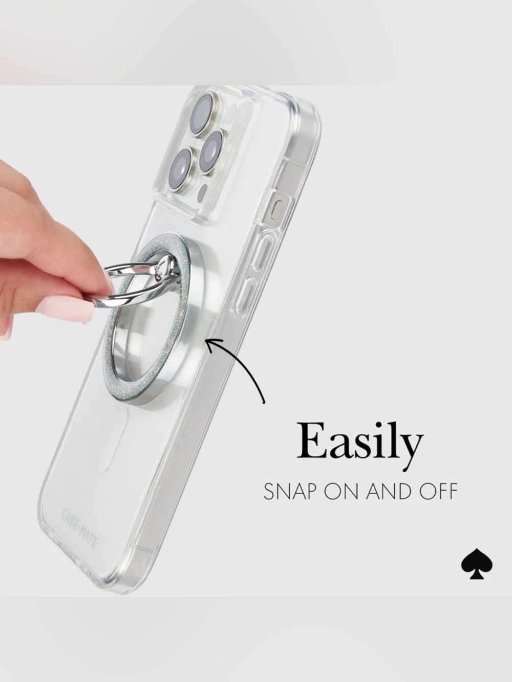 New Kate Spade New York That Sparkle MagSafe Ring Stand $40 MSRP - Picture 4 of 13